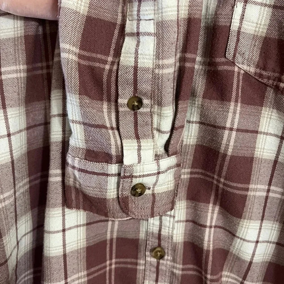 Abercrombie & Fitch Soft A&F Collection Plaid Button Up Shirt XS Long Sleeves - Picture 4 of 5